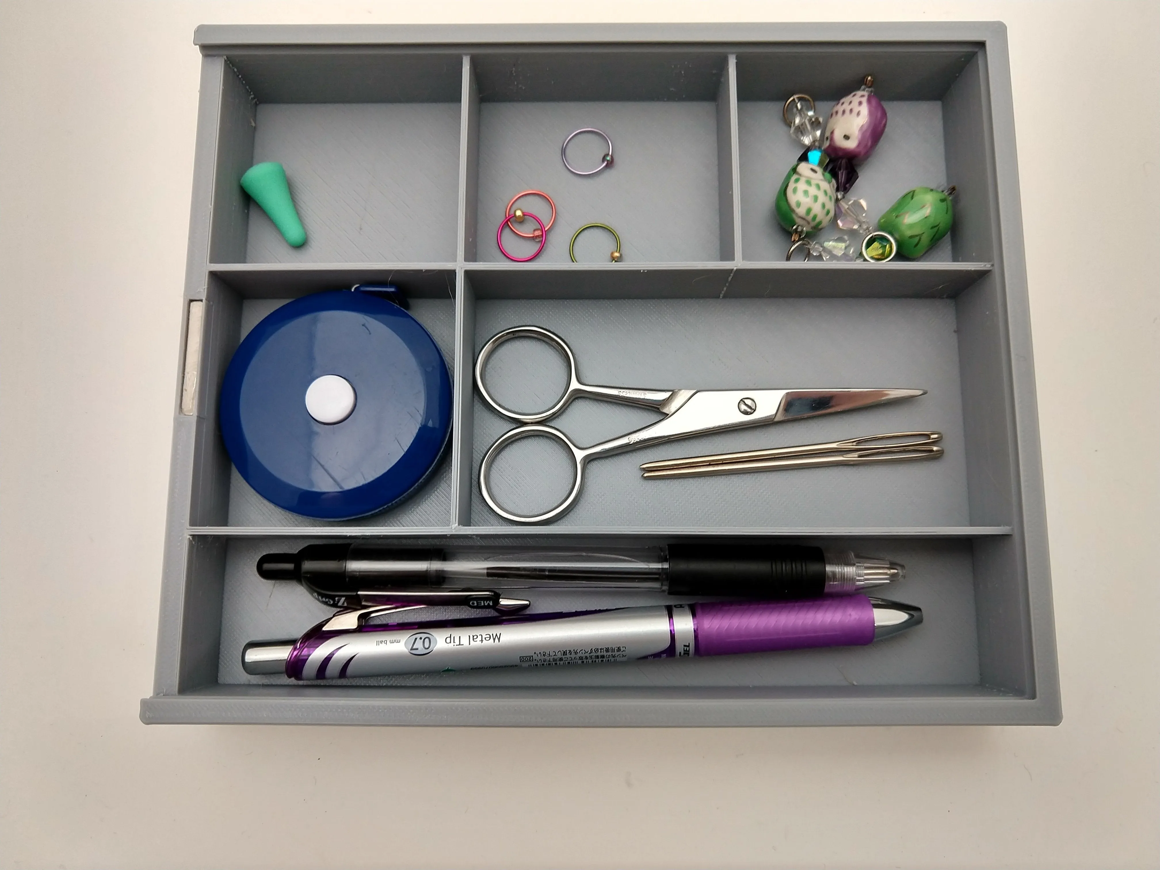 3D printed Notions Box--Cat and Aquarium