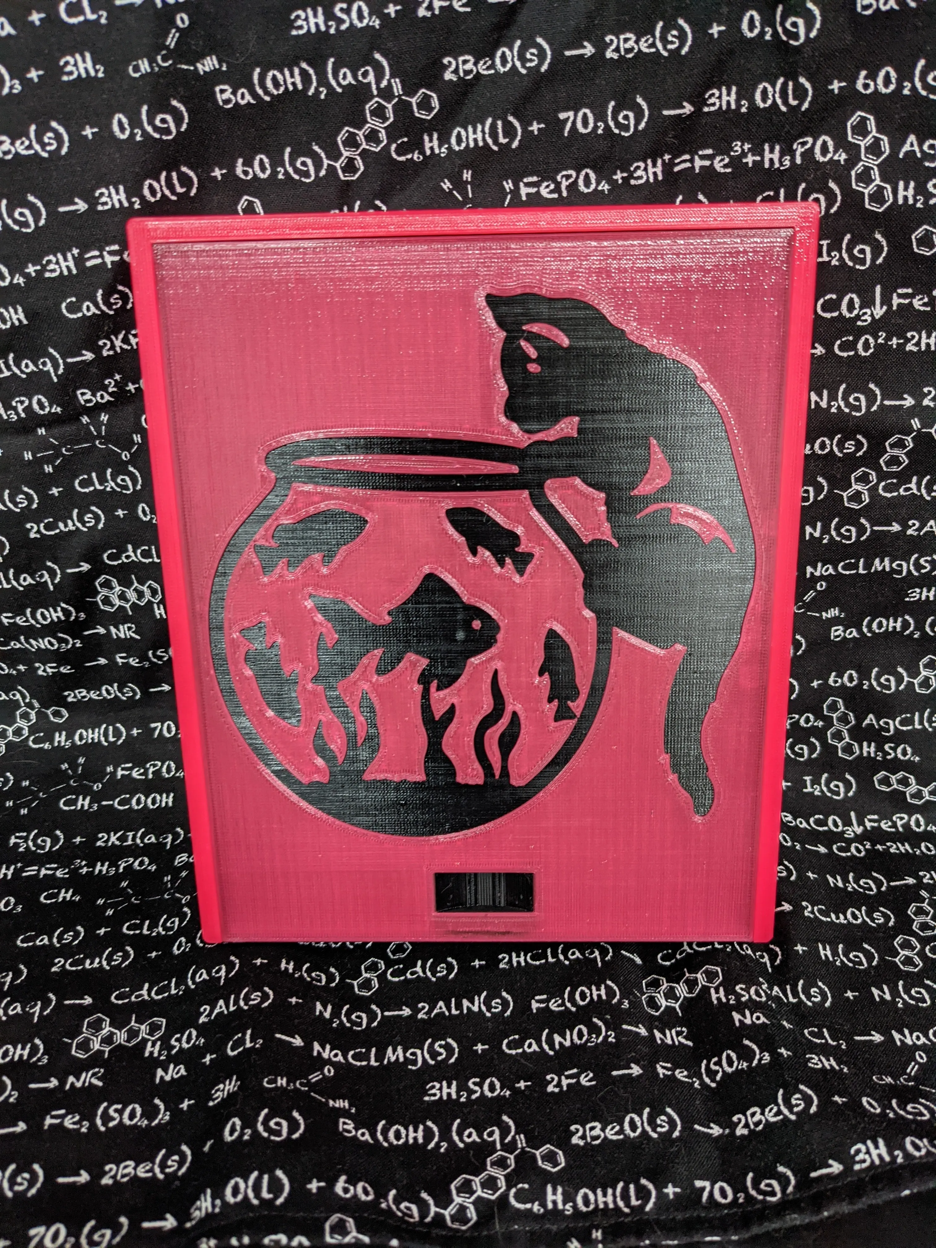 3D printed Notions Box--Cat and Aquarium