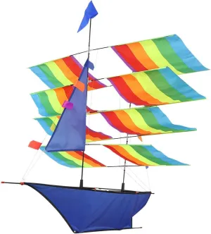 3D Stereo Kite, Beautiful Huge Rainbow Sailboat Kite Outdoor Flying Kite Children Kids Kite Game Activity,Sailboat Kite, 3D Stereo Kite, Beautiful Huge Rainbow Sailboat Kite Outdoor Kite