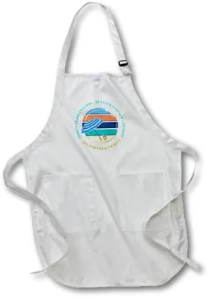3dRose American beaches - Fenwick Island State Park, Delaware, travel gift - Aprons (apr-375214)