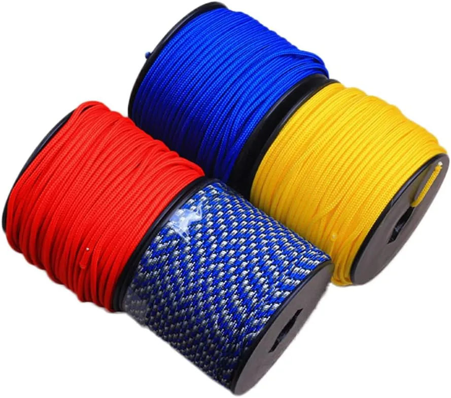 3mm Nylon Rope,54.6yard Parachute Cord/Paracord,5 Strand Utility Cord Twine String for Survival Rope Making Lanyards,Keychain,Carabiner,Dog Collar,Survival Camping