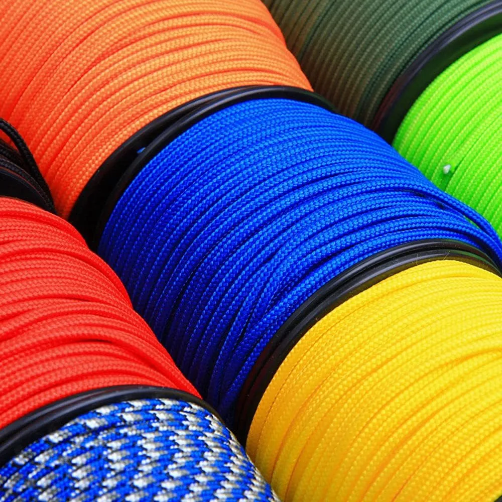 3mm Nylon Rope,54.6yard Parachute Cord/Paracord,5 Strand Utility Cord Twine String for Survival Rope Making Lanyards,Keychain,Carabiner,Dog Collar,Survival Camping
