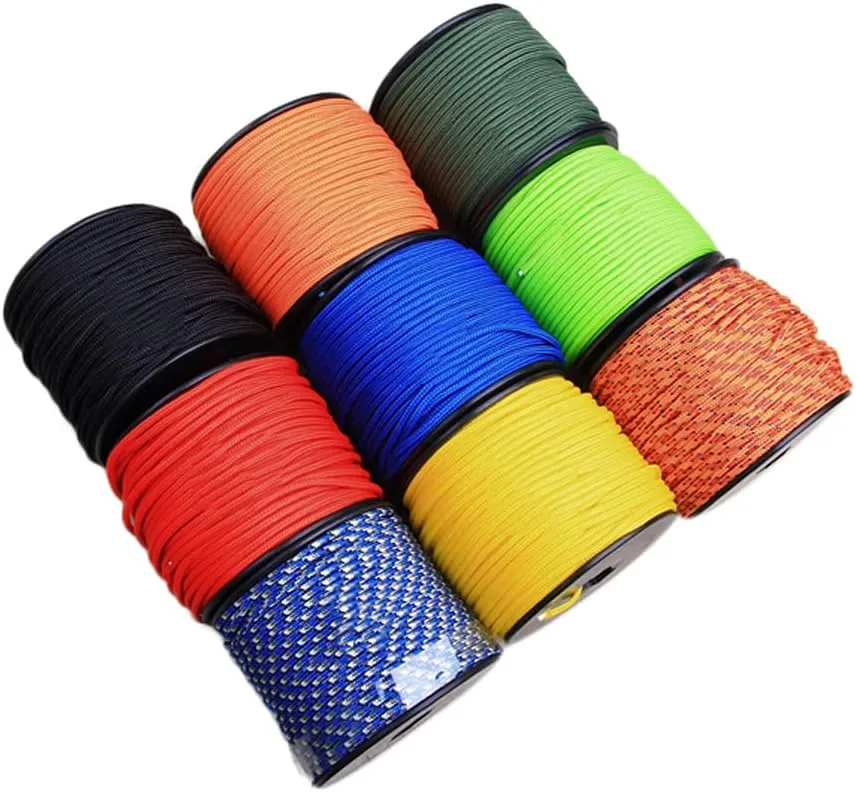 3mm Nylon Rope,54.6yard Parachute Cord/Paracord,5 Strand Utility Cord Twine String for Survival Rope Making Lanyards,Keychain,Carabiner,Dog Collar,Survival Camping