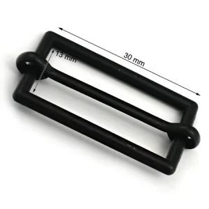 4 Pcs. Slider Buckle, Size 30 mm, Color Black Copper