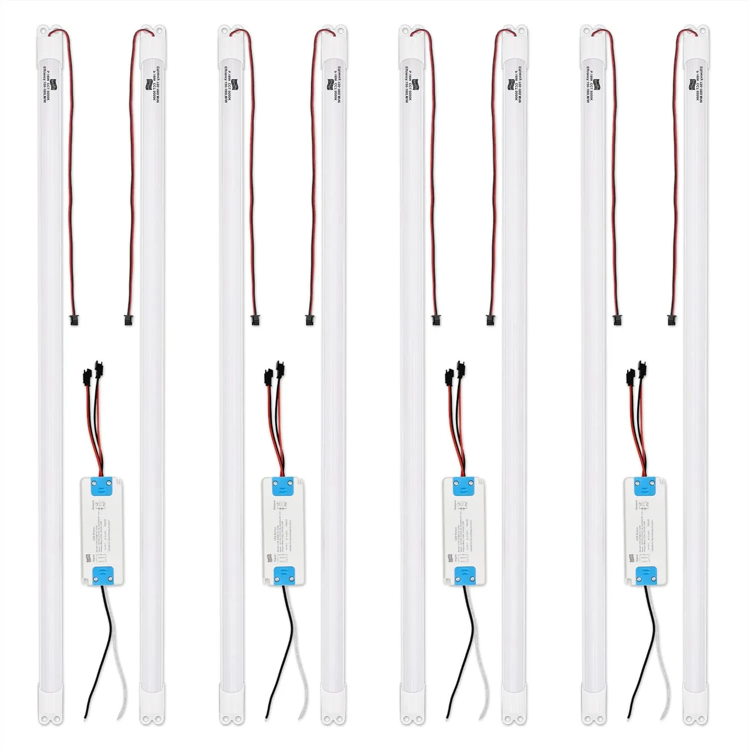 4FT LED Retrofit Kit,Recessed Fluorescent Light Retrofit Super Bright LED Light,Panel Light,Troffer Quick Repair and Retrofit LED Kit,No Professional Tools Required,36w,3500K Warm Light (4 Pack)