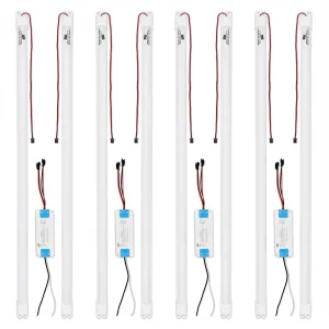 4FT LED Retrofit Kit,Recessed Fluorescent Light Retrofit Super Bright LED Light,Panel Light,Troffer Quick Repair and Retrofit LED Kit,No Professional Tools Required,36w,3500K Warm Light (4 Pack)