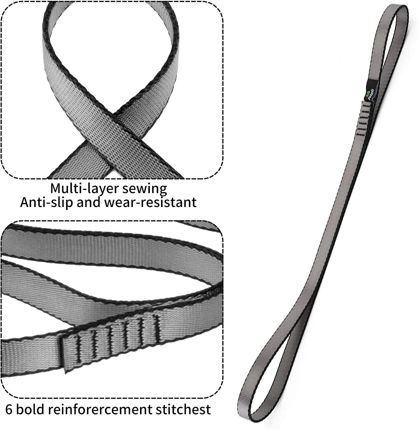 4pcs Nylon Climbing Sling Runner, 22KN Nylon Extension Climbing Straps, Daisy Chain Rope, Climbing Utility Cord for Outdoor Climbing, Rappelling, Swing, Yoga Hammock