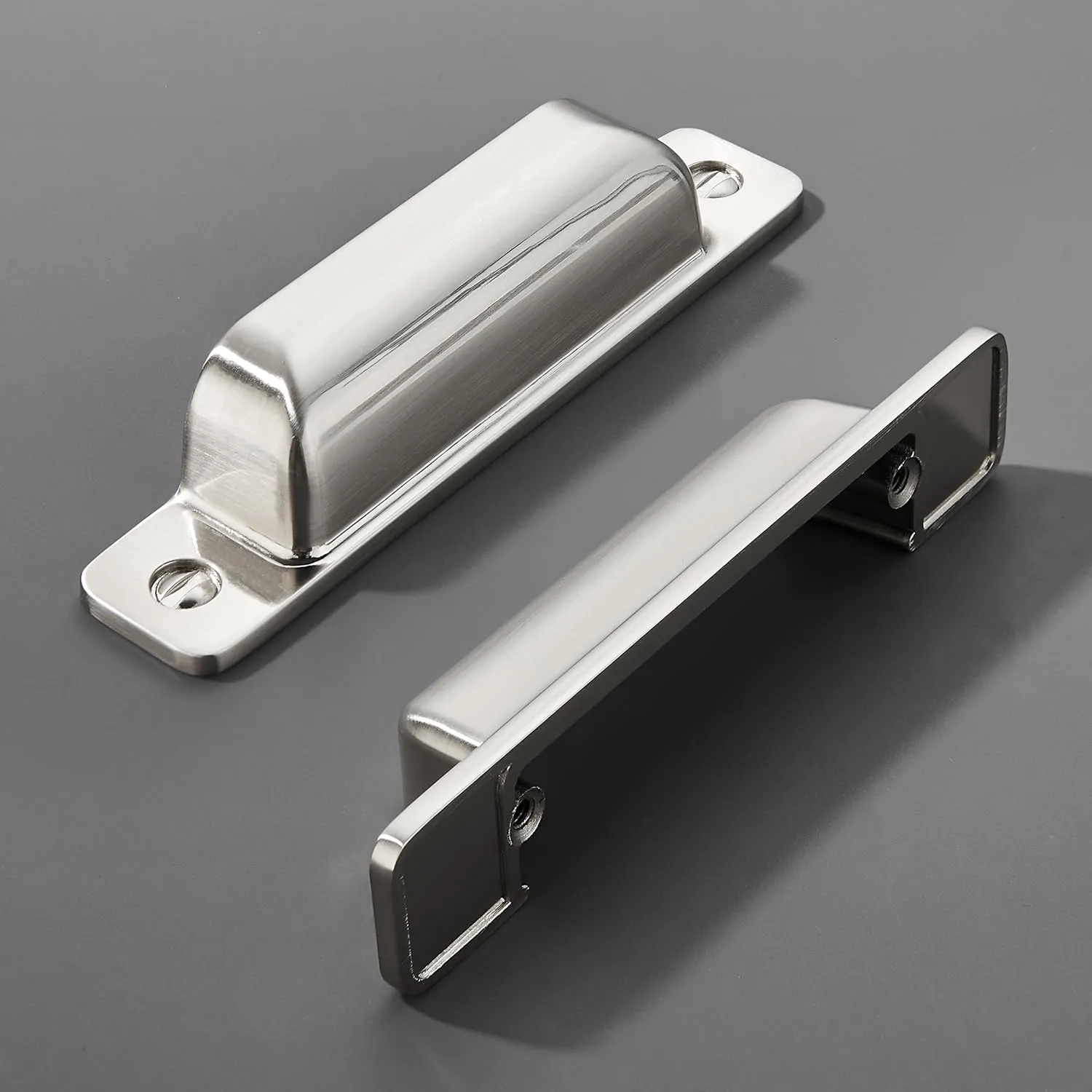 5 Packs 3-Inch Drawer Pulls Brushed Nickel Cabinet Cup Pulls Kitchen Hardware Cabinet Handles Cabinet Pulls Dresser Drawer Handles Knobs