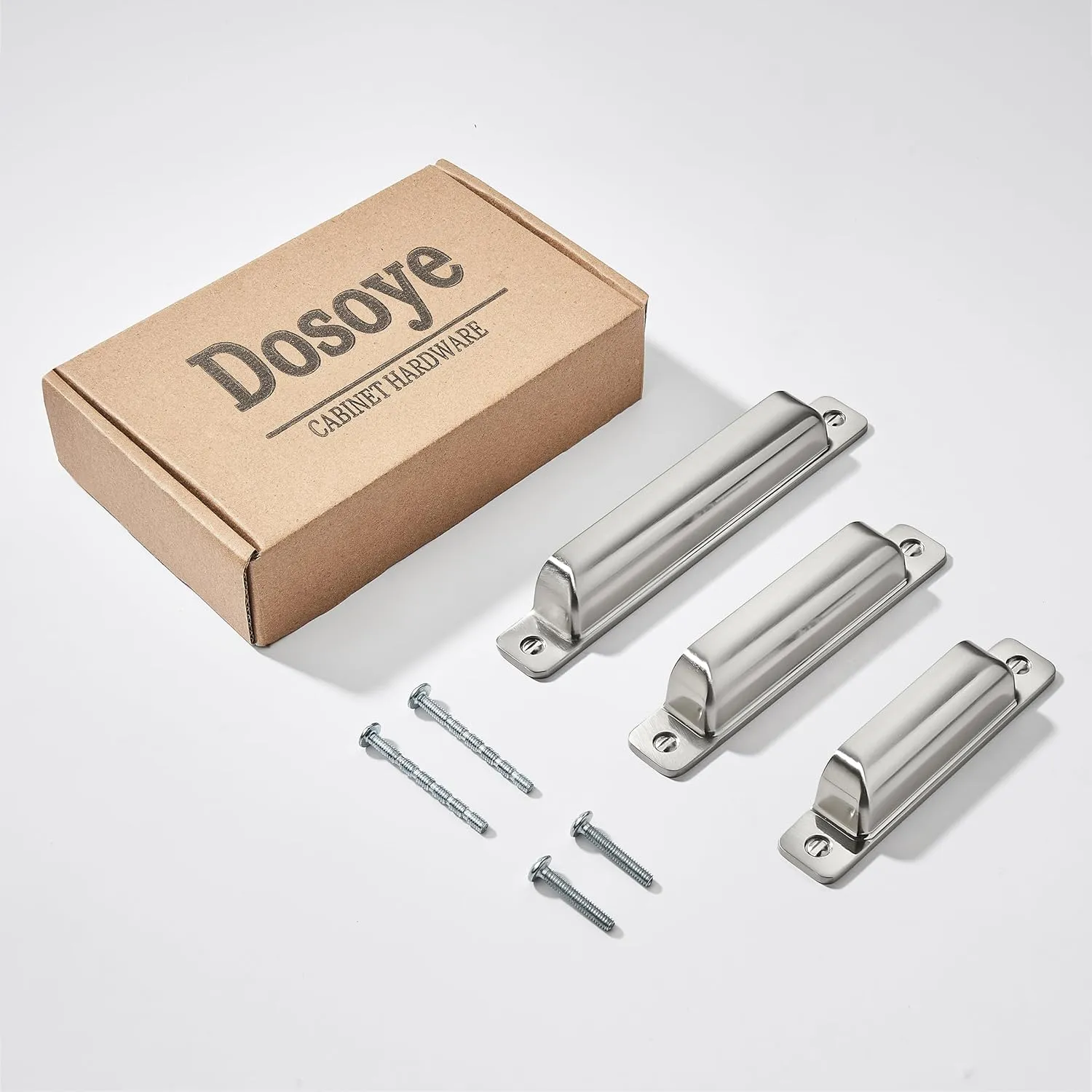 5 Packs 3-Inch Drawer Pulls Brushed Nickel Cabinet Cup Pulls Kitchen Hardware Cabinet Handles Cabinet Pulls Dresser Drawer Handles Knobs