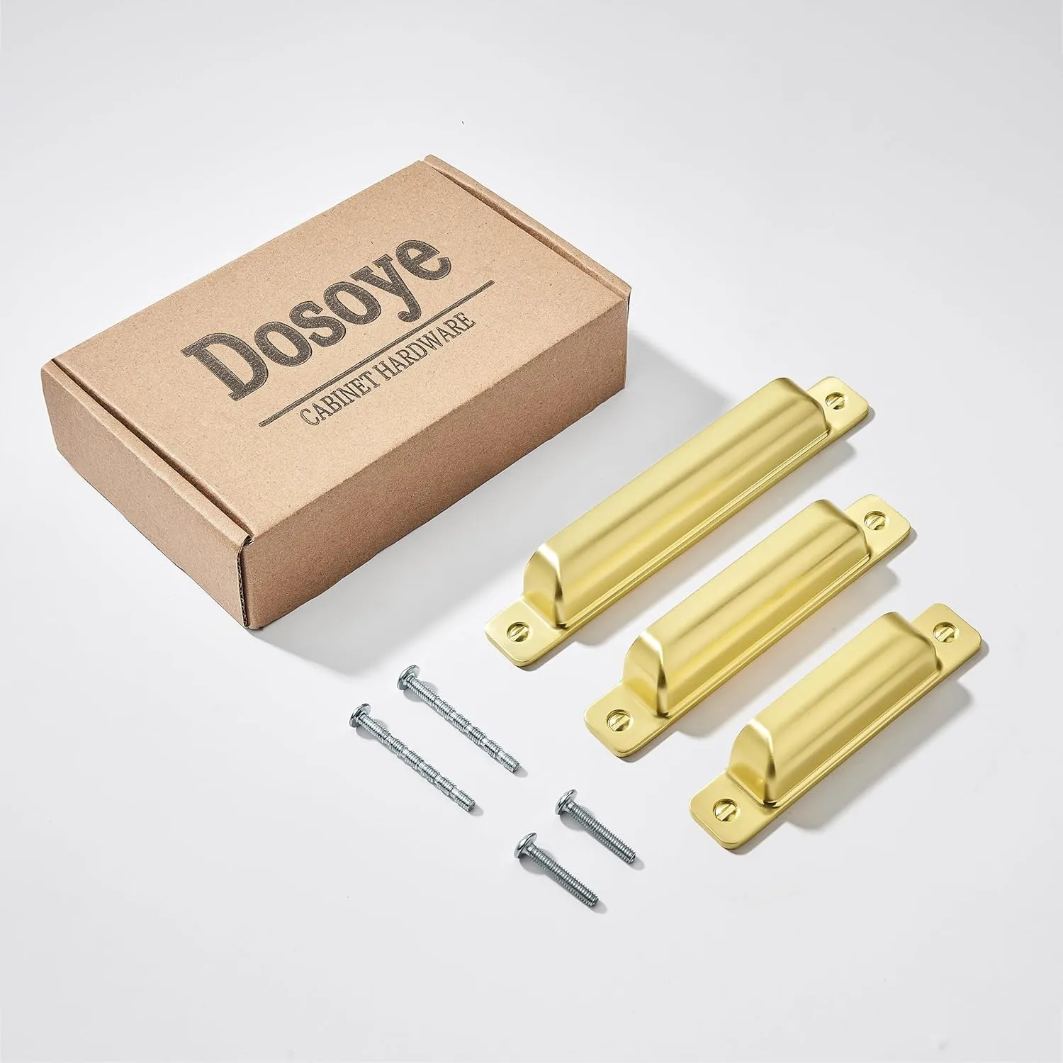 5 Packs 3-Inch Drawer PullsBrushed Gold Brass Cabinet Cup Pulls Kitchen Hardware Cabinet Handles Cabinet Pulls Dresser Drawer Handles Knobs