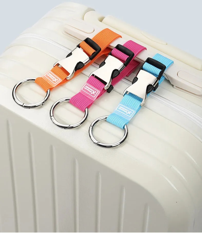 6 Colors Travel Add-a-Bag Luggage Strap with Ring Hooks Buckle