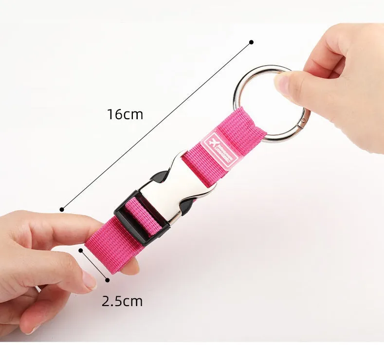 6 Colors Travel Add-a-Bag Luggage Strap with Ring Hooks Buckle