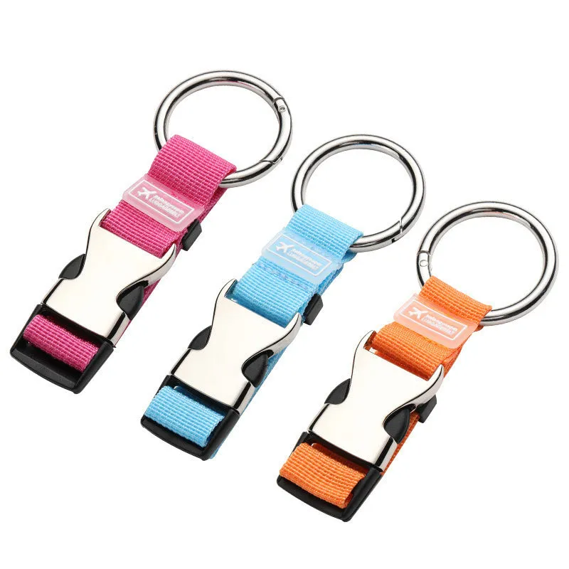 6 Colors Travel Add-a-Bag Luggage Strap with Ring Hooks Buckle