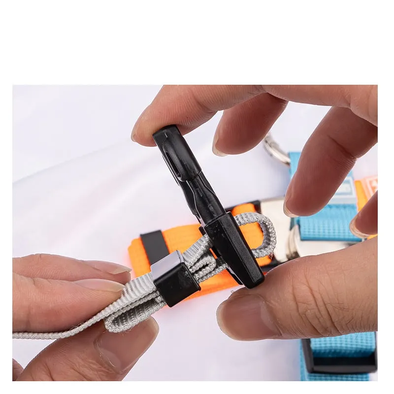6 Colors Travel Add-a-Bag Luggage Strap with Ring Hooks Buckle