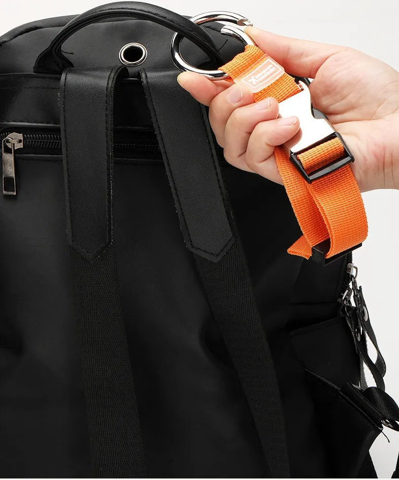 6 Colors Travel Add-a-Bag Luggage Strap with Ring Hooks Buckle
