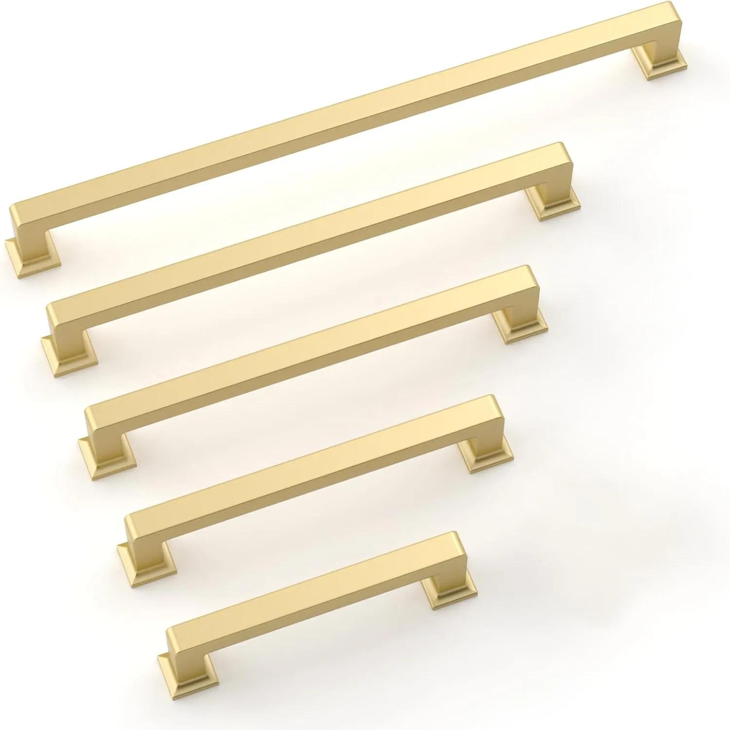 6 Pack 12.6 Inch(320mm) Kitchen Cabinet Handles Gold Cabinet Pulls Kitchen Cabinet Hardware Drawer Pulls for Dresser Cupboard Wardrobe