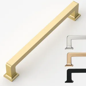 6 Pack 5 Inch Gold Cabinet Handles - Kitchen Hardware Pulls for Cabinets