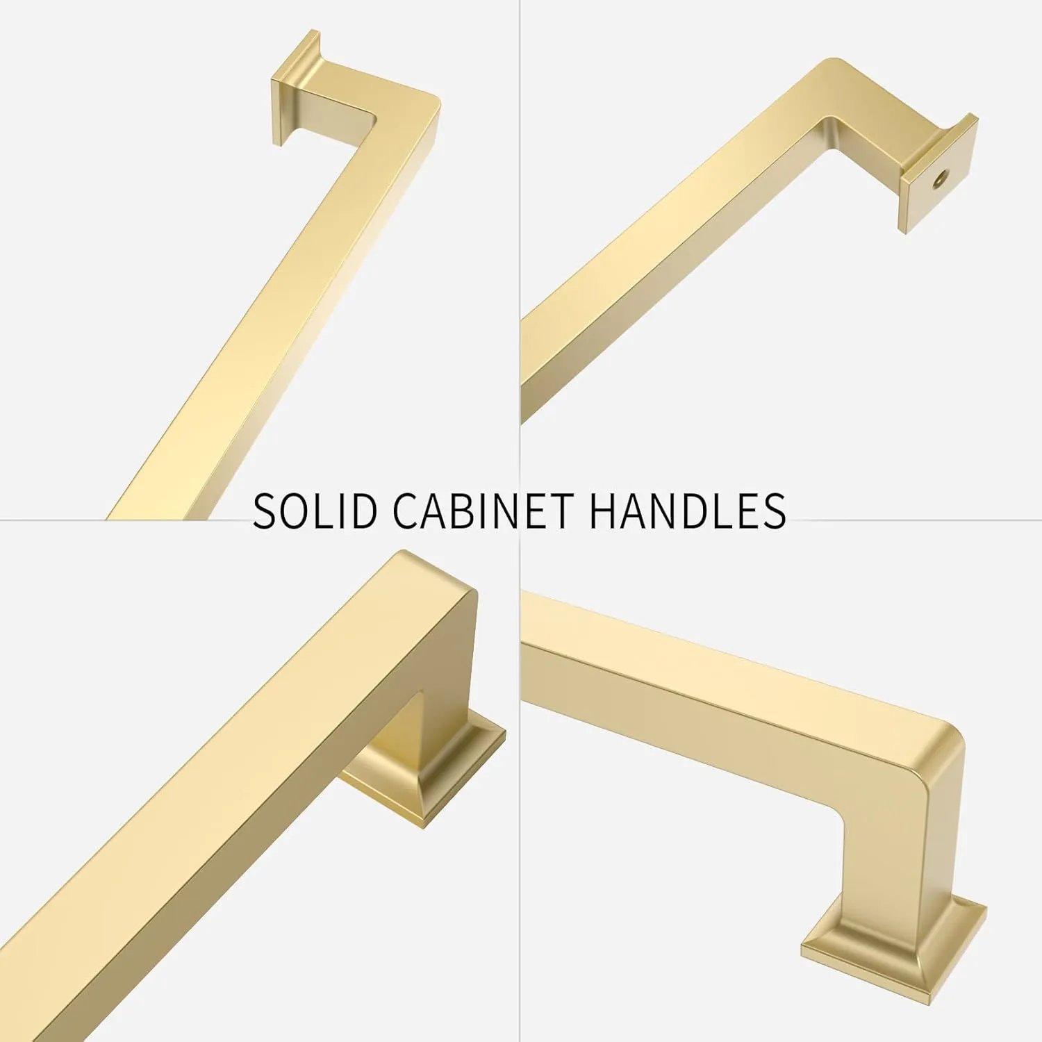 6 Pack 5 Inch Gold Cabinet Handles - Kitchen Hardware Pulls for Cabinets