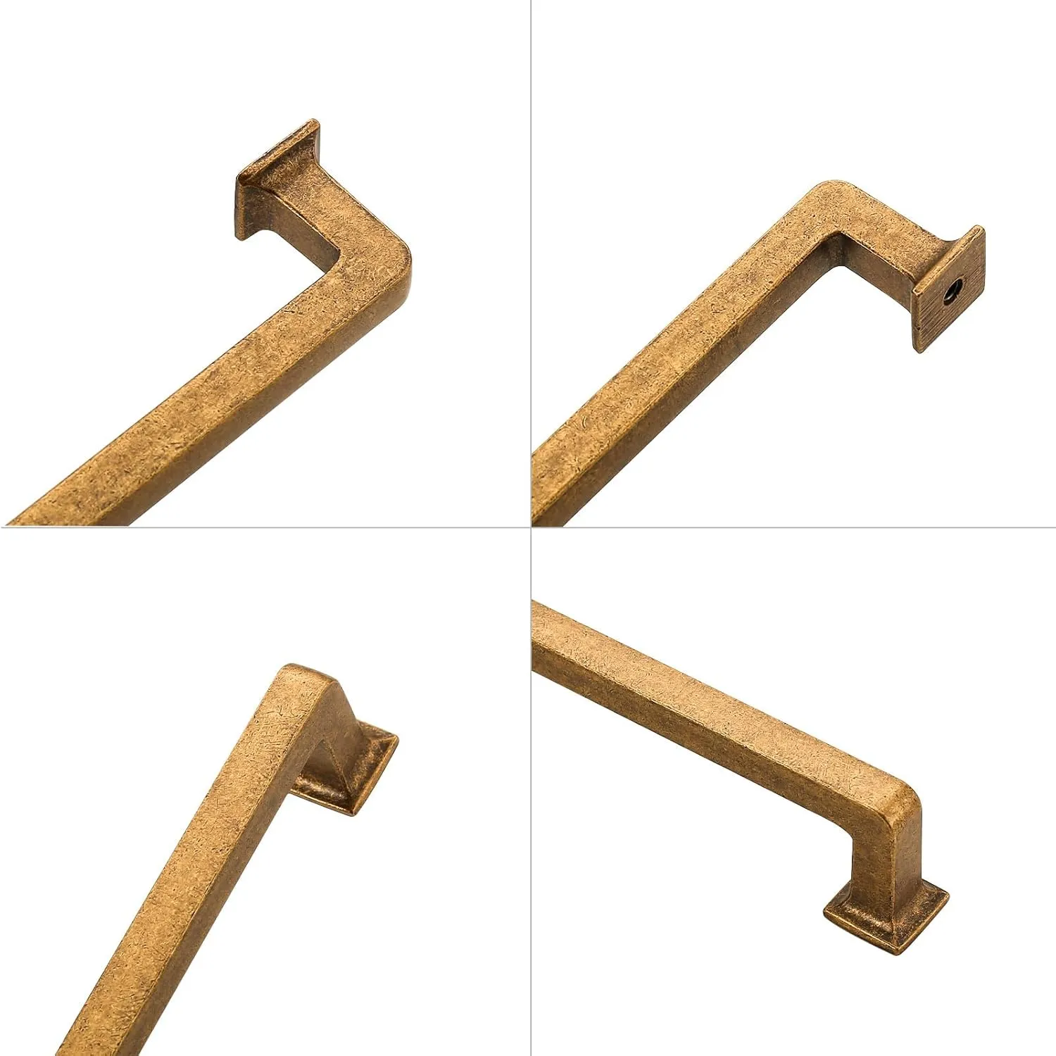 6 Pack Antique Brass Cabinet Pulls 5 Inch Kitchen Cabinet Handles Vintage Drawer Pulls Kitchen Handles for Cabinets Retro Dresser Pulls Drawer Handle
