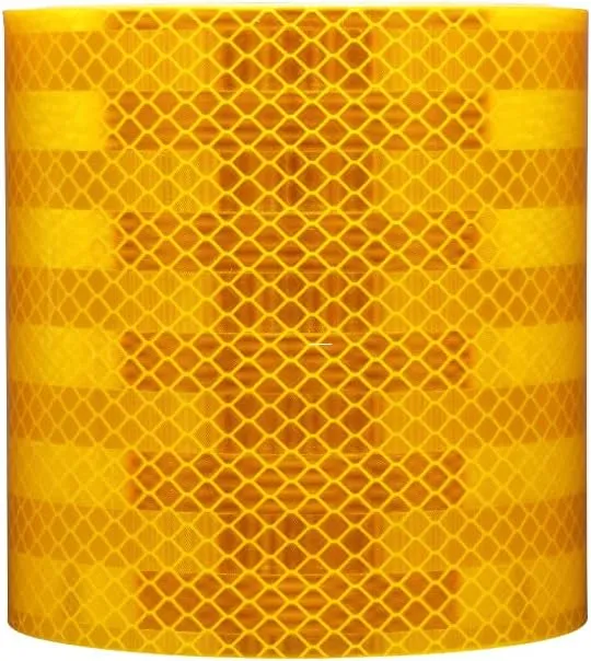 6" x 30' Roll 3M Reflective Safety Tape 983-71NL Yellow Diamond Grade Reflective Tape for School Buses, Emergency Vehicles, and Commerical Vehicles