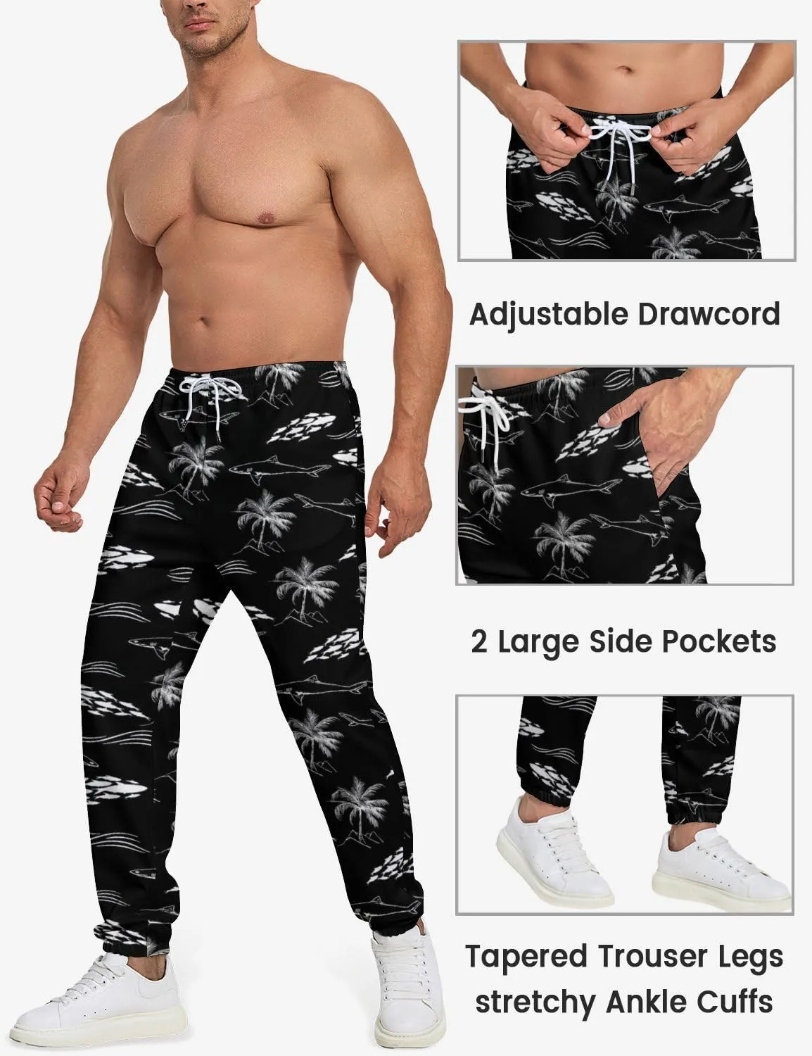90s Joggers for Men 80s Sweatpants Funny Casual Track Pants with Elastic Waist Retro Sports Athletic Trousers