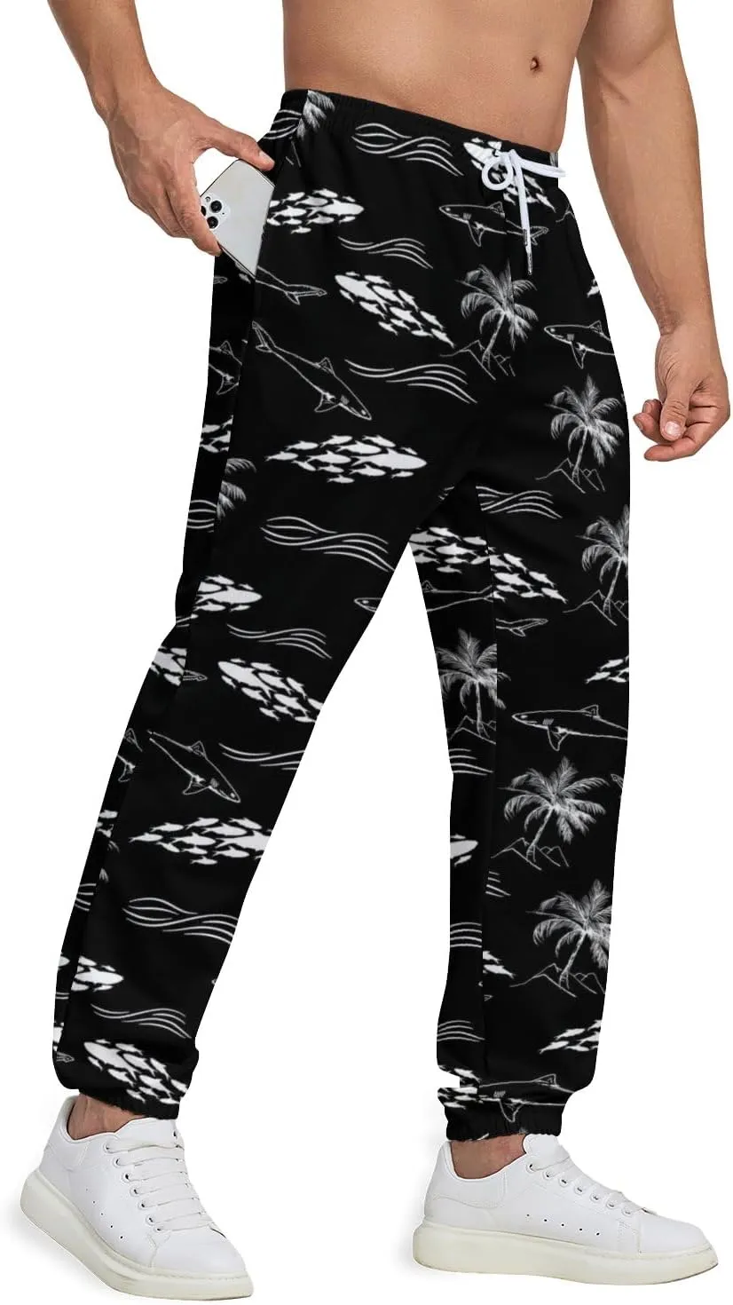 90s Joggers for Men 80s Sweatpants Funny Casual Track Pants with Elastic Waist Retro Sports Athletic Trousers