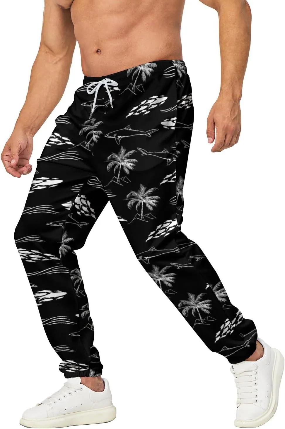 90s Joggers for Men 80s Sweatpants Funny Casual Track Pants with Elastic Waist Retro Sports Athletic Trousers