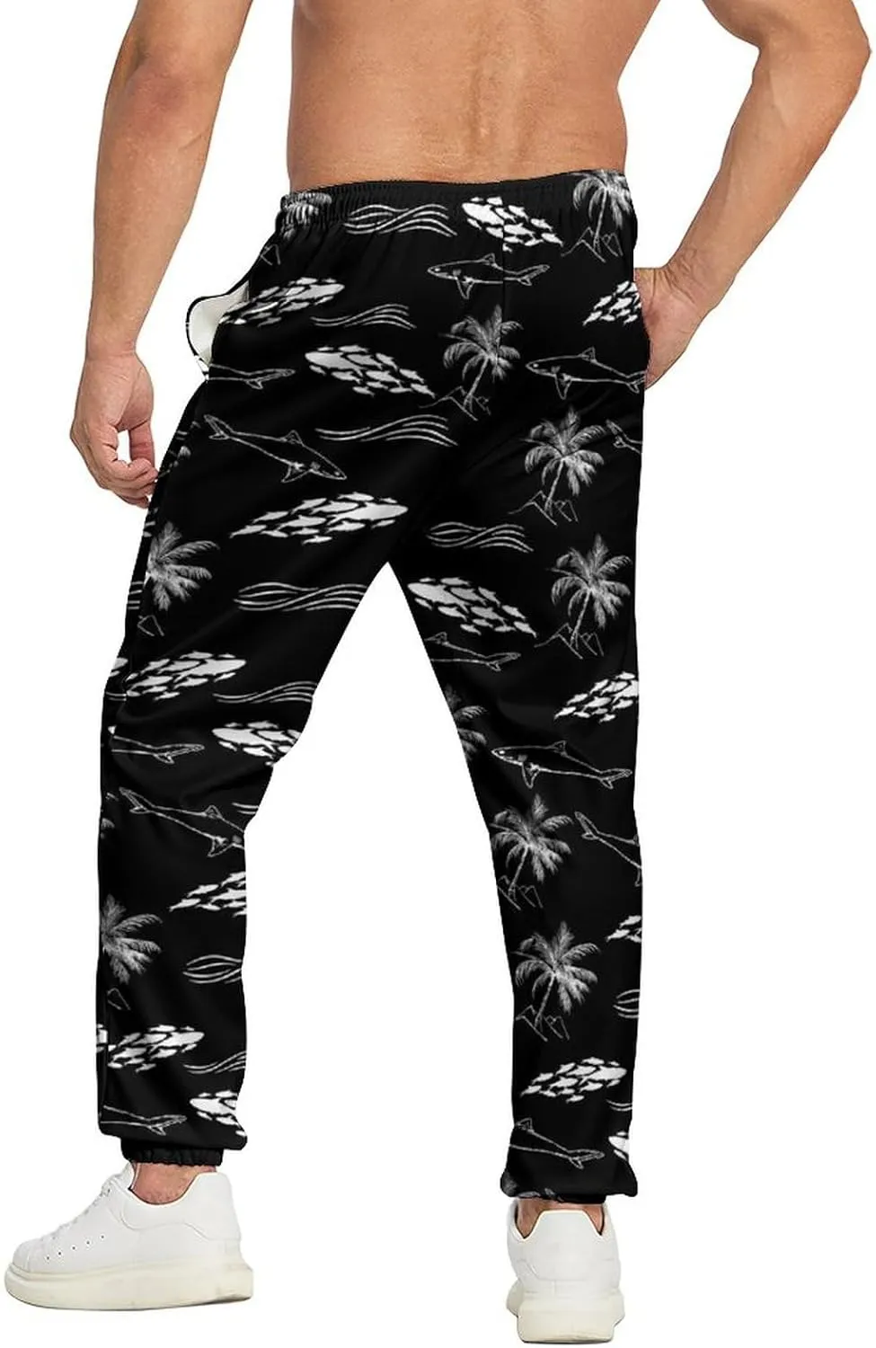 90s Joggers for Men 80s Sweatpants Funny Casual Track Pants with Elastic Waist Retro Sports Athletic Trousers
