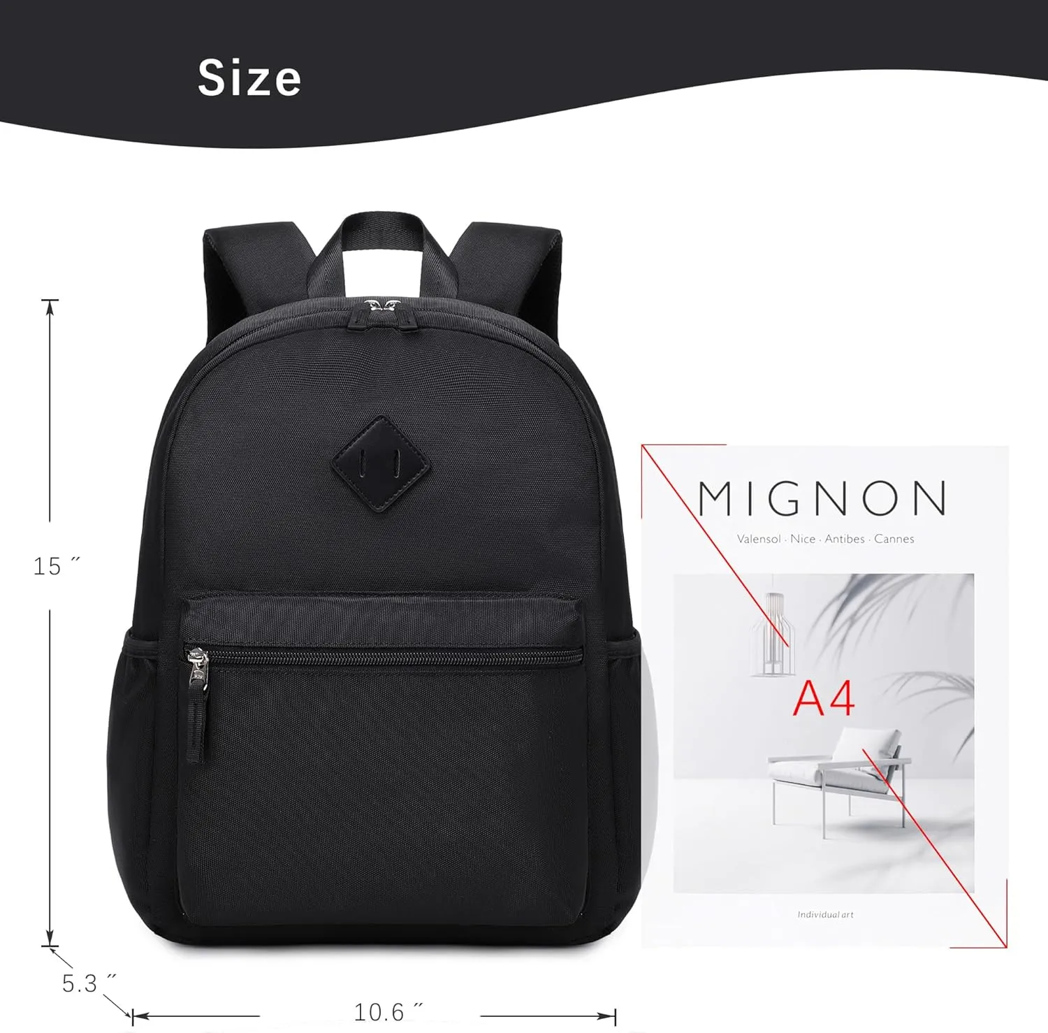 abshoo Kindergarten Backpack for Boys Preschool Backpacks School Bookbag for Kids 4-8(Black)