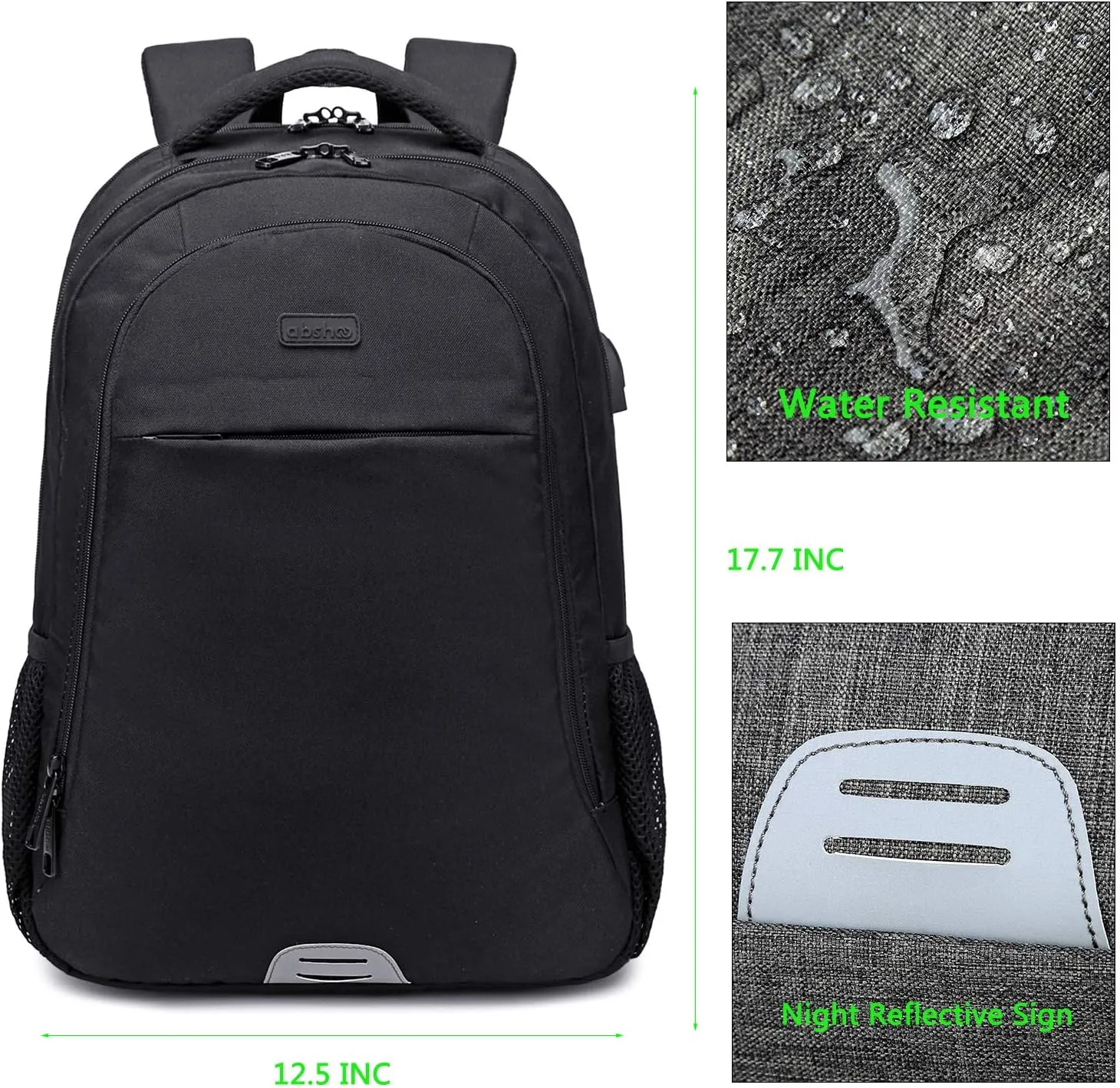 abshoo Travel Laptop Backpack Anti Theft Carry on College Backpack for Women & Men School Bookbag