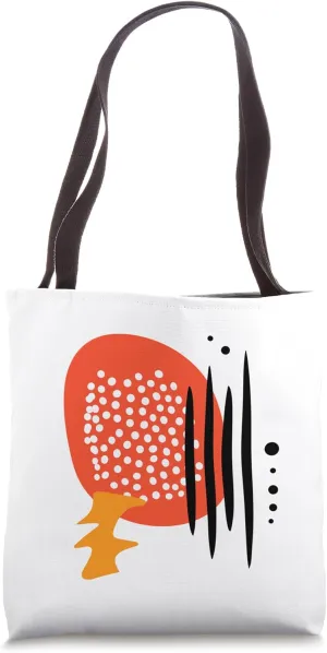 Abstract Art Mid Century Retro Inspired Geometric Tote Bag