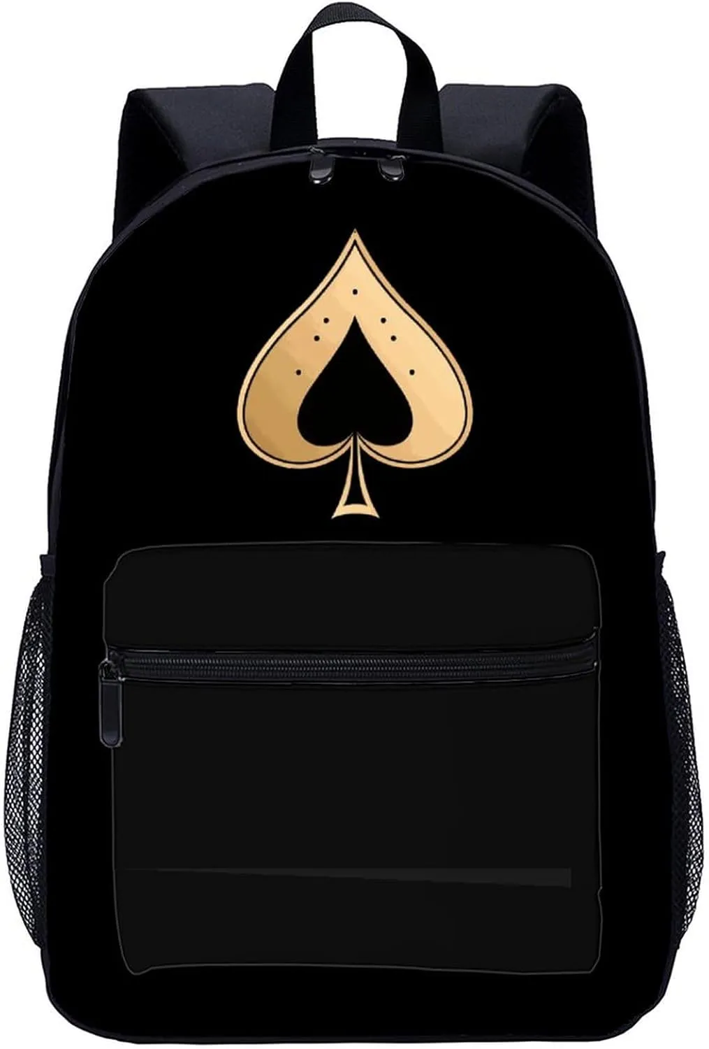 Ace of Spades 17 Inch Laptop Backpack Large Capacity Daypack Travel Shoulder Bag for Men&Women