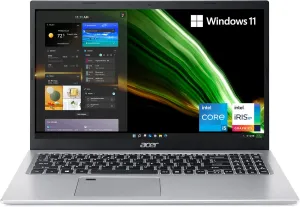 Acer Aspire 5 A515-56-53S3 Laptop | 15.6" Full HD IPS Display | 11th Gen Intel Core i5-1135G7 | Intel Iris Xe Graphics | 8GB DDR4 | 256GB SSD | WiFi 6 | Fingerprint Reader | BL Keyboard | Windows 11