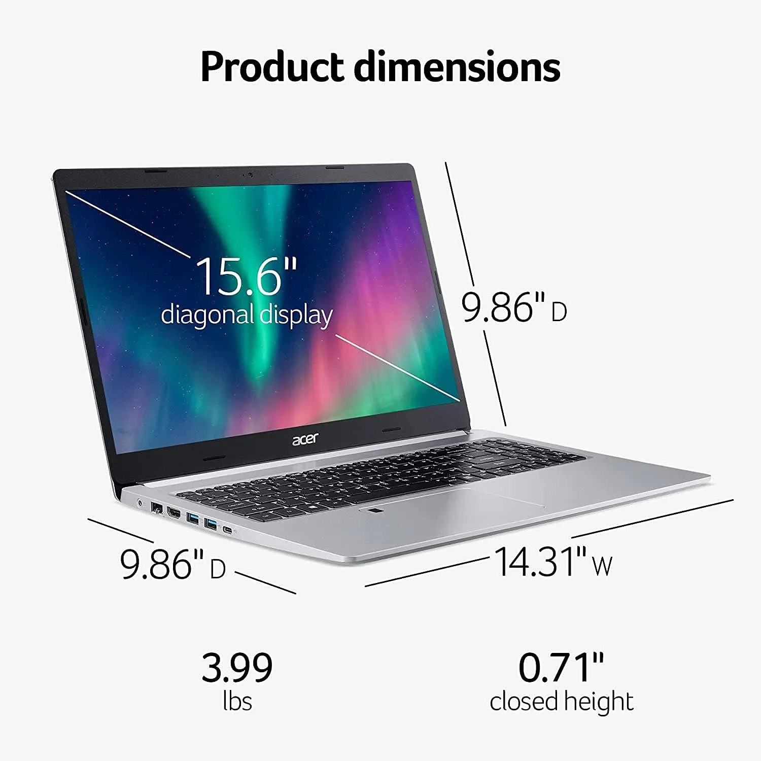 acer Aspire 5 Notebook 2022 | 15.6" FHD IPS | AMD Ryzen 7 3700U 4-Core Radeon RX Vega 10 | 40GB DDR4 2TB SSD Backlit Keyboard Fingerprint Reader RJ-45 WiFi 6 Win 11 Pro | TLG 32GB USB