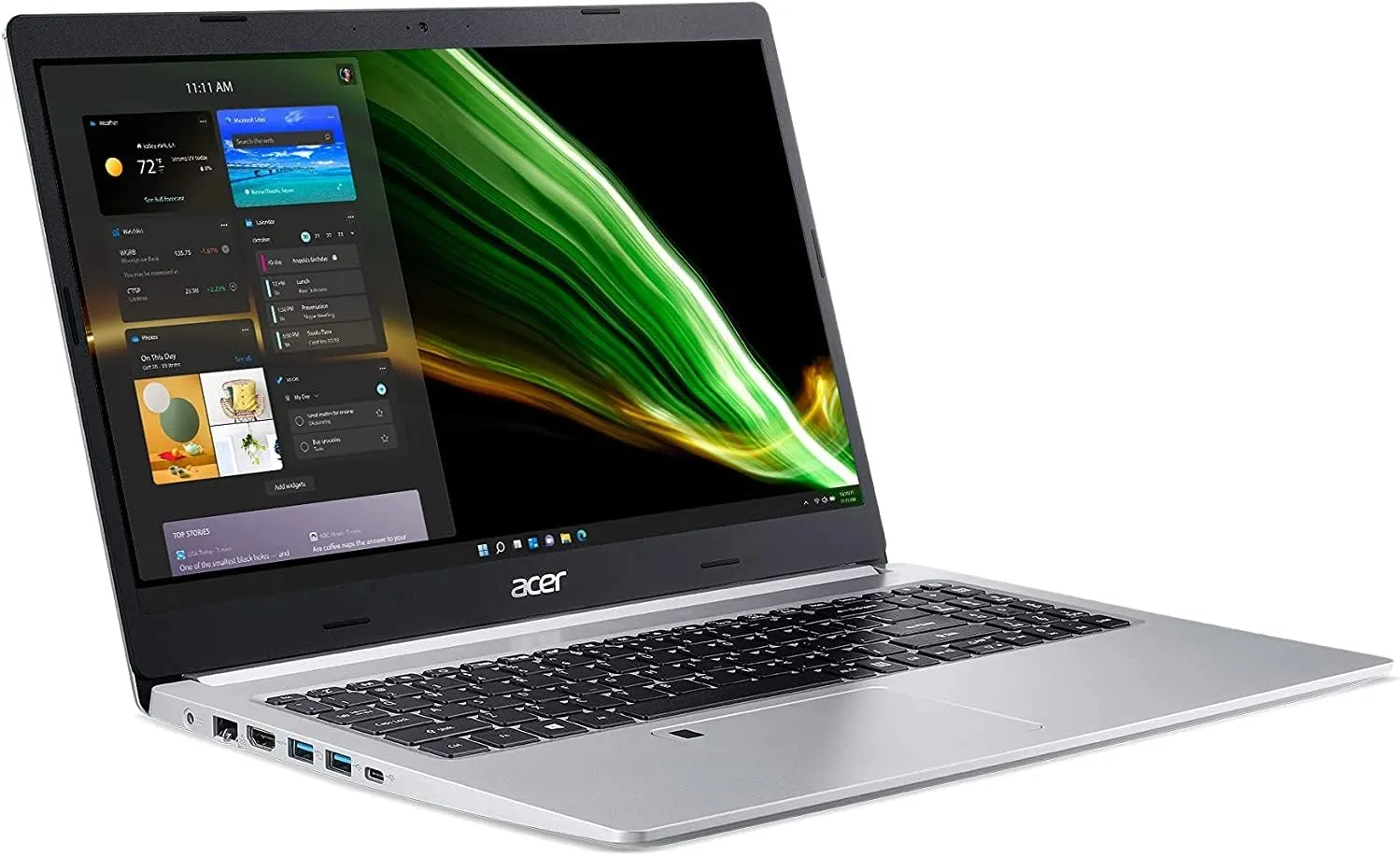 acer Aspire 5 Notebook 2022 | 15.6" FHD IPS | AMD Ryzen 7 3700U 4-Core Radeon RX Vega 10 | 40GB DDR4 2TB SSD Backlit Keyboard Fingerprint Reader RJ-45 WiFi 6 Win 11 Pro | TLG 32GB USB