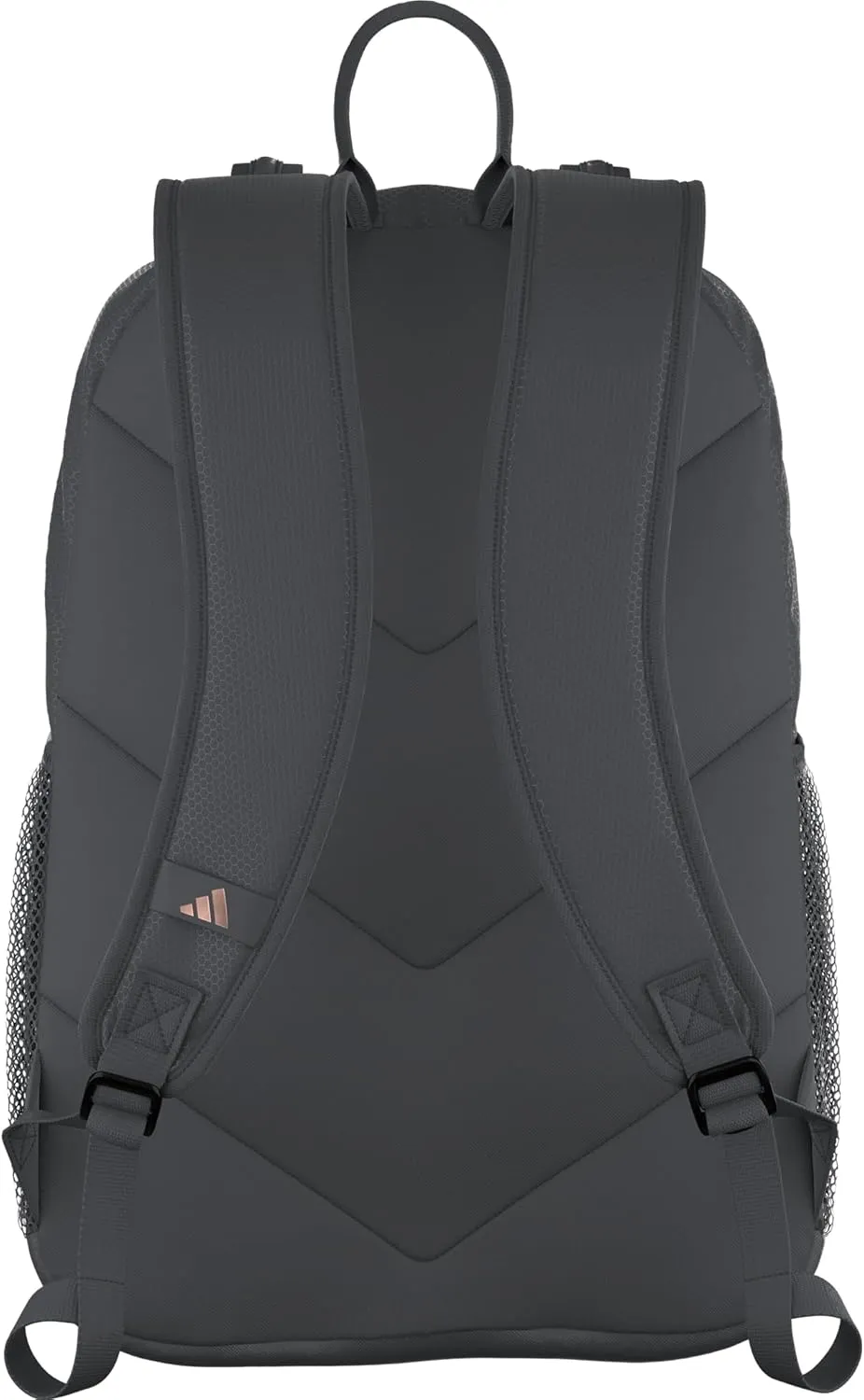 adidas Excelerator Backpack with Laptop Sleeve, Sport Bag for Men and Women, Carbon Grey/Rose Gold, One Size