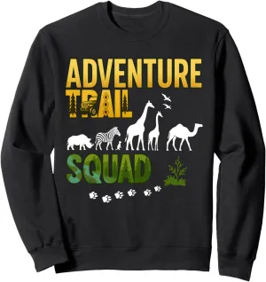 Adventure Trail Squad Safari Animal Jungle Travel Wildlife Sweatshirt