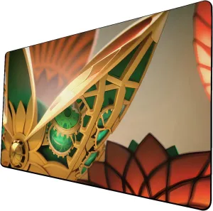 AI Painting TCG Playmat - MTG Trading Card Game Mat, 24x14 Inches Premium MTG Play Mat - The Perfect Companion for Intense Card Battles - Fantasy Dark Skull Black Lotus 137