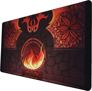 AI Painting TCG Playmat - MTG Trading Card Game Mat, 24x14 Inches Premium MTG Playmat - The Perfect Companion for Intense Card Battles - Fantasy Dark Vampire Lotus-046