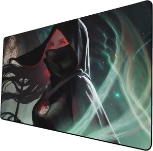AI Painting TCG Playmat - MTG Trading Card Game Mat, 24x14 Inches Premium MTG Playmat - The Perfect Companion for Intense Card Battles - Fantasy Dark Vampire Lotus-062
