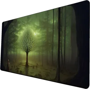 AI Painting TCG Playmat - MTG Trading Card Game Mat, 24x14 Inches Premium MTG Playmat - The Perfect Companion for Intense Card Battles - Fantasy Dark Vampire Lotus-067
