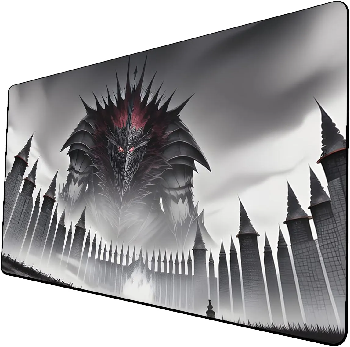 AI Painting TCG Playmat - MTG Trading Card Game Mat, 24x14 Inches Premium MTG Playmat - The Perfect Companion for Intense Card Battles - Fantasy Dark Vampire Lotus-068