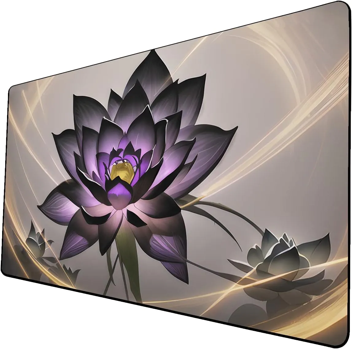 AI Painting TCG Playmat - MTG Trading Card Game Mat, 24x14 Inches Premium MTG Playmat - The Perfect Companion for Intense Card Battles - Fantasy Dark Vampire Lotus-071