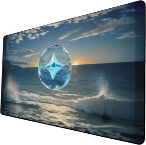 AI Painting TCG Playmat - MTG Trading Card Game Mat, 24x14 Inches Premium MTG Playmat - The Perfect Companion for Intense Card Battles - Fantasy Dark Vampire Lotus-075