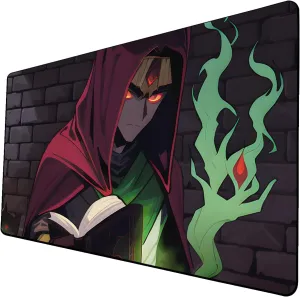 AI Painting TCG Playmat - MTG Trading Card Game Mat, 24x14 Inches Premium MTG Playmat - The Perfect Companion for Intense Card Battles - Fantasy Dark Vampire Lotus-083