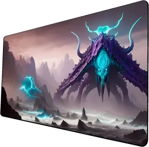AI Painting TCG Playmat - MTG Trading Card Game Mat, 24x14 Inches Premium MTG Playmat - The Perfect Companion for Intense Card Battles - Fantasy Dark Vampire Lotus-089