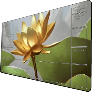 AI Painting TCG Playmat - MTG Trading Card Game Mat with Zone Layout, 24x14 Inches Premium MTG Play Mat - The Perfect Companion for Intense Card Battles - Fantasy Dark Skull Black Lotus 424A175