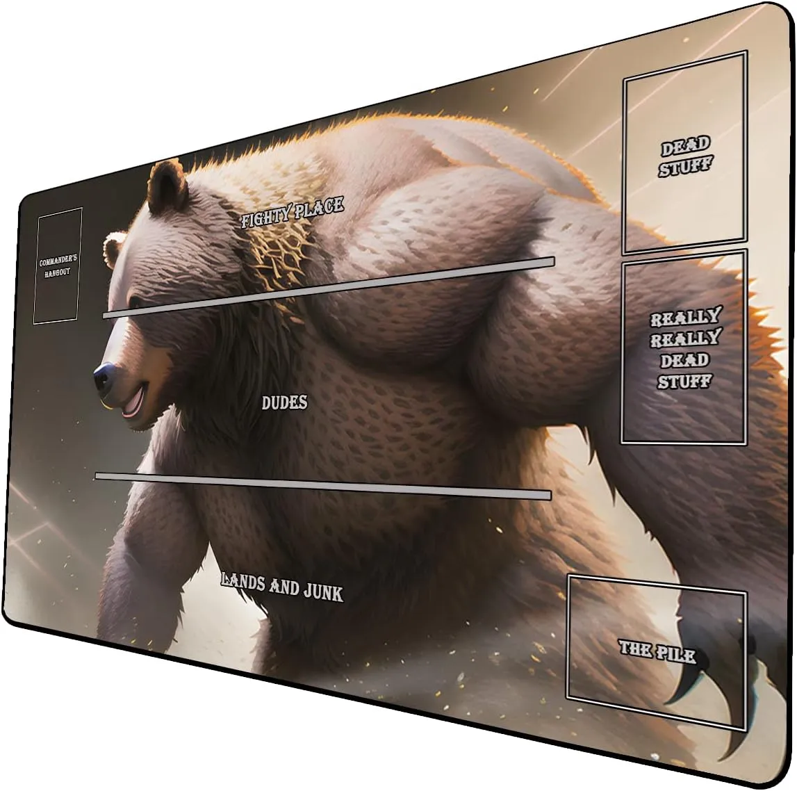 AI Painting TCG Playmat - MTG Trading Card Game Mat with Zones, 24x14 Inches Premium MTG Play Mat - The Perfect Companion for Intense Card Battles - Fantasy Dark Vampire Lotus-272