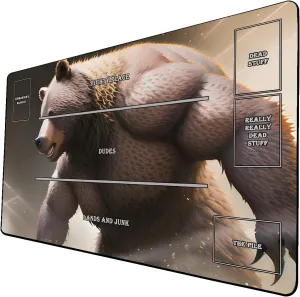 AI Painting TCG Playmat - MTG Trading Card Game Mat with Zones, 24x14 Inches Premium MTG Play Mat - The Perfect Companion for Intense Card Battles - Fantasy Dark Vampire Lotus-272