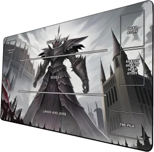 AI Painting TCG Playmat - MTG Trading Card Game Mat with Zones, 24x14 Inches Premium MTG Playmat - The Perfect Companion for Intense Card Battles - Fantasy Dark Vampire Lotus-066